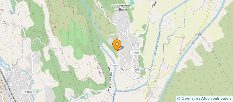 localisation de l'entreprise SCI LA BASTIDE DE PIERRY à CORNILLON-CONFOUX