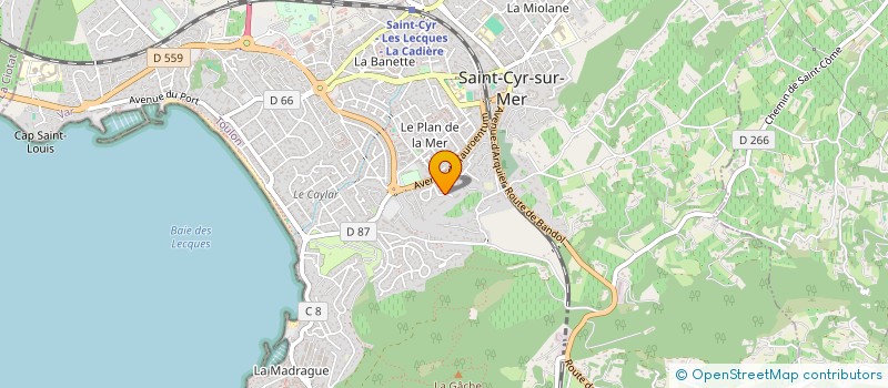 localisation de l'entreprise SCI LA BASTIDE DES PITCHOUNS à SAINT-CYR-SUR-MER