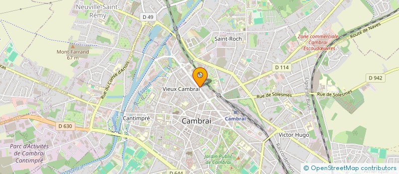 localisation de l'entreprise SCI LA BASTIDE DU COQ  CAMBRAI