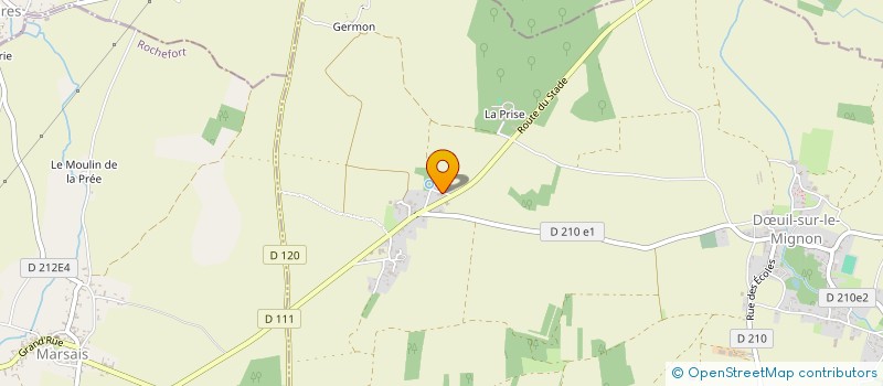 localisation de l'entreprise SCI LA BASTIDE MARIE  SAINT-SEVERIN-SUR-BOUTONNE