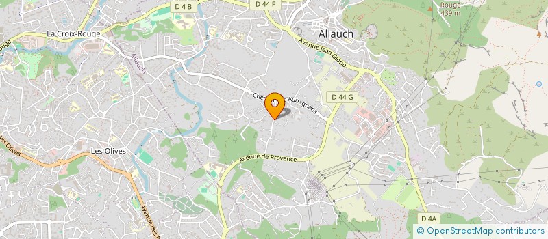 localisation de l'entreprise SCI LA BASTIDE MIREILLE  ALLAUCH