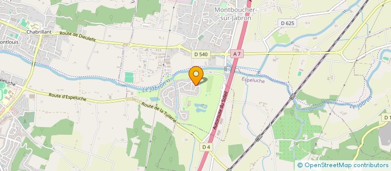 localisation de l'entreprise SCI LA BASTIDE N 12  MONTBOUCHER-SUR-JABRON