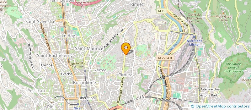 localisation de l'entreprise SCI LA BASTIDE ROUGE à NICE