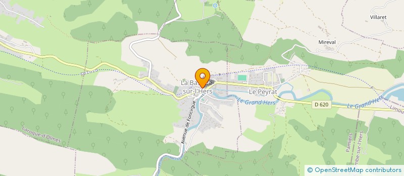 localisation de l'entreprise SCI LA BASTIDIENNE à LA BASTIDE-SUR-L'HERS