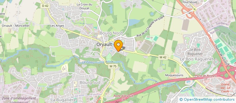 localisation de l'entreprise SCI LA BASTILLE à ORVAULT