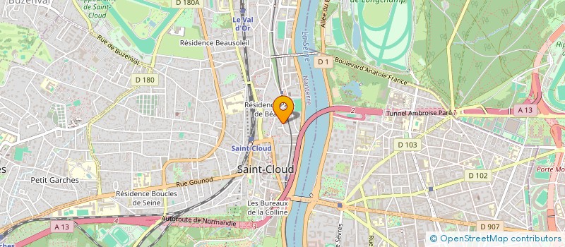 localisation de l'entreprise SCI LA BASTONNERIE à SAINT-CLOUD