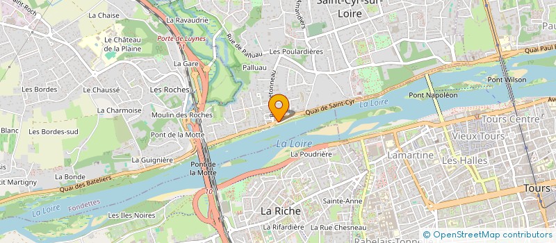 localisation de l'entreprise SCI LA BATELLERIE  SAINT-CYR-SUR-LOIRE