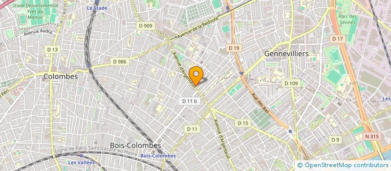 localisation de l'entreprise SCI LA BATELLIERE à ASNIERES-SUR-SEINE