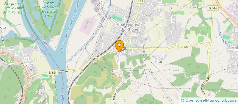 localisation de l'entreprise SCI LA BATIE  CHATEAUNEUF-DU-RHONE