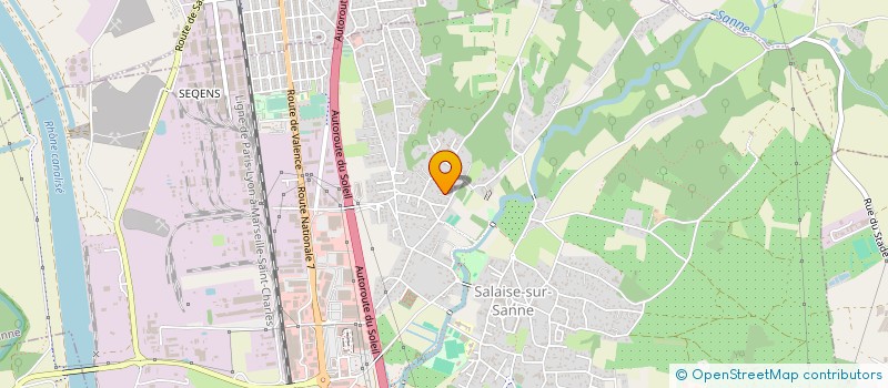 localisation de l'entreprise SCI LA BATIE  SALAISE-SUR-SANNE