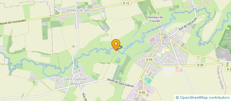 localisation de l'entreprise SCI LA BATISSE AUX ANGLAIS  CREULLY SUR SEULLES