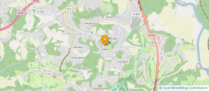 localisation de l'entreprise SCI LA BAUDRIERE à BASSUSSARRY