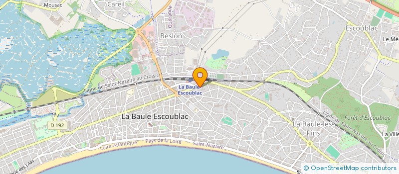 localisation de l'entreprise SCI LA BAULE INVEST  LA BAULE-ESCOUBLAC