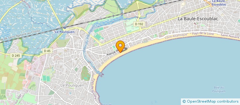 localisation de l'entreprise SCI LA BAULE-PLAGE  LA BAULE-ESCOUBLAC