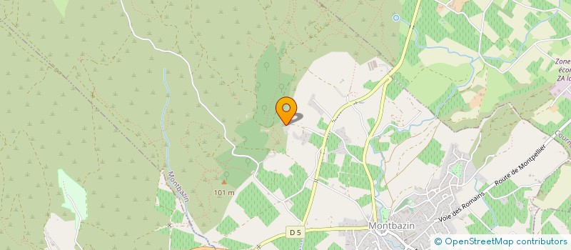 localisation de l'entreprise SCI LA BAUME  MONTBAZIN