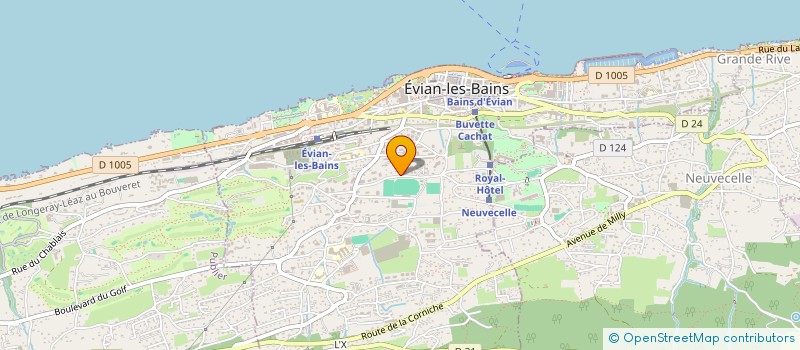 localisation de l'entreprise SCI LA BAUME  EVIAN-LES-BAINS