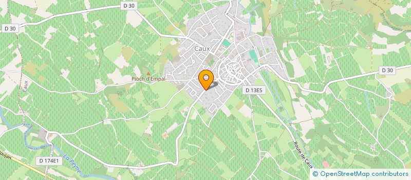 localisation de l'entreprise SCI LA BAYELLE  CAUX