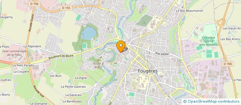 localisation de l'entreprise SCI LA BAYETTE  FOUGERES