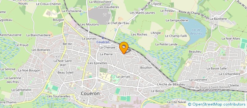 localisation de l'entreprise SCI LA BAZILIERE à COUERON