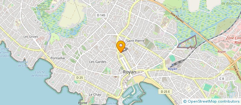 localisation de l'entreprise SCI LA BEAUTE  ROYAN