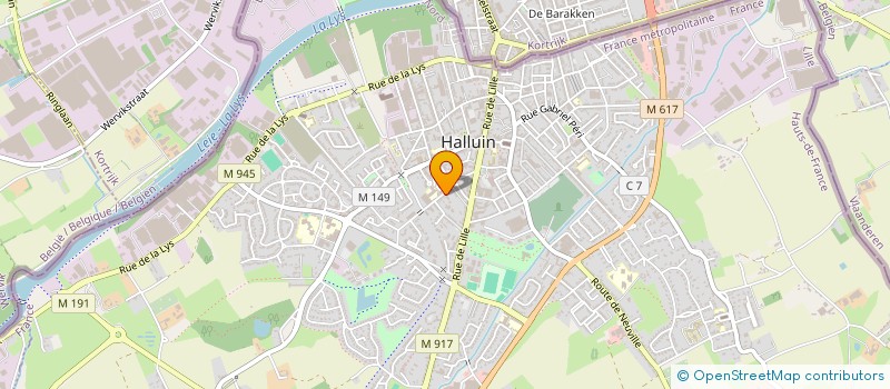 localisation de l'entreprise SCI LA BECA  HALLUIN