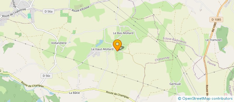 localisation de l'entreprise SCI LA BECASSE  CHATONNAY