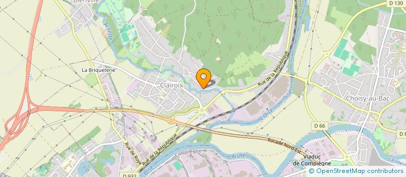 localisation de l'entreprise SCI LA BECASSE DE MOYVILLERS  CLAIROIX