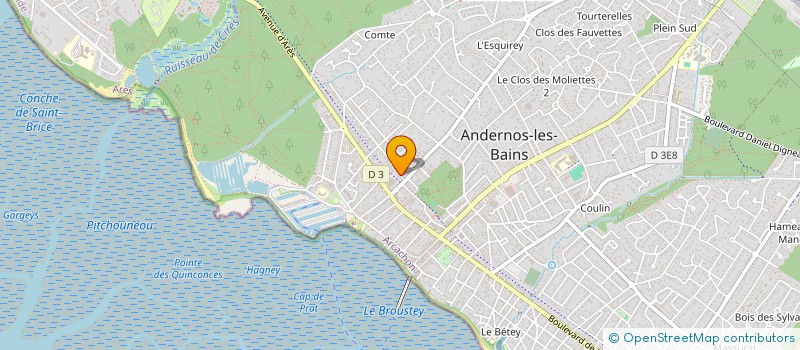 localisation de l'entreprise SCI LA BECUNE  ANDERNOS-LES-BAINS