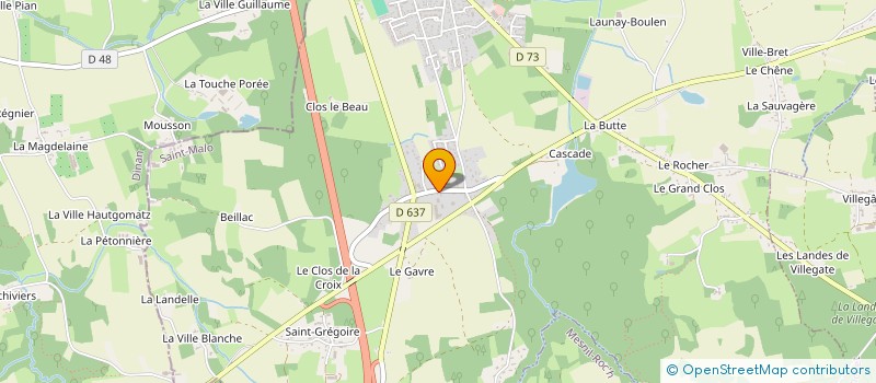 localisation de l'entreprise SCI LA BEGAUDIERE  MINIAC-MORVAN