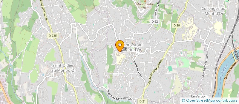 localisation de l'entreprise SCI LA BEGUDE  SAINT-CYR-AU-MONT-D'OR