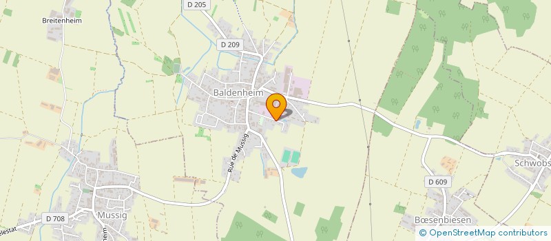 localisation de l'entreprise SCI LA BELANDRE  BALDENHEIM