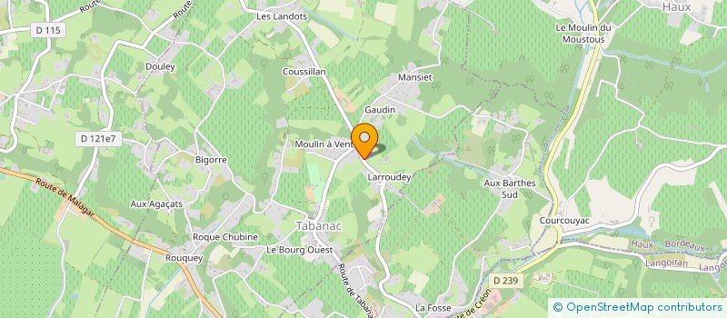 localisation de l'entreprise SCI LA BELETTE  TABANAC