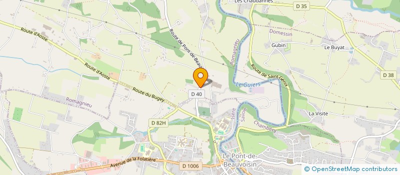 localisation de l'entreprise SCI LA BELETTE à ROMAGNIEU