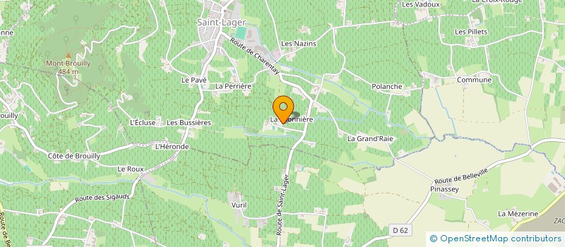 localisation de l'entreprise SCI LA BELINIERE  SAINT-LAGER