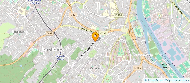 localisation de l'entreprise SCI LA BELLANGERIE  LE PECQ