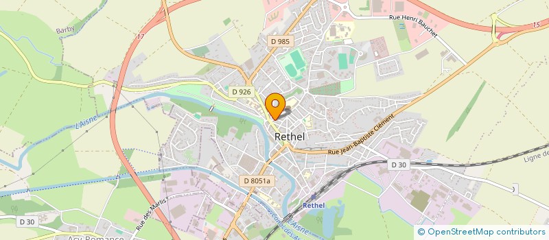 localisation de l'entreprise SCI LA BELLE ATTENDUE  RETHEL