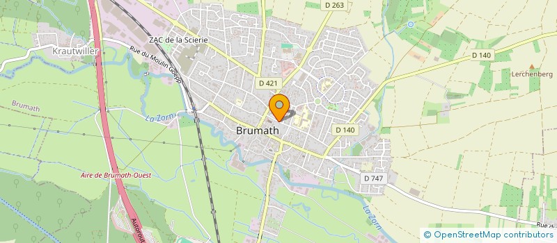 localisation de l'entreprise SCI LA BELLE DEMEURE  BRUMATH