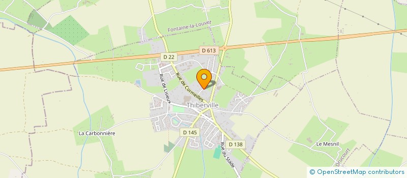 localisation de l'entreprise SCI LA BELLE EPINE  THIBERVILLE