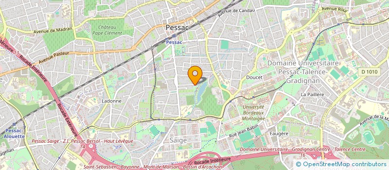 localisation de l'entreprise SCI LA BELLE EQUIPE  PESSAC