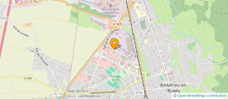 localisation de l'entreprise SCI LA BELLE ETOILE  AMBERIEU-EN-BUGEY