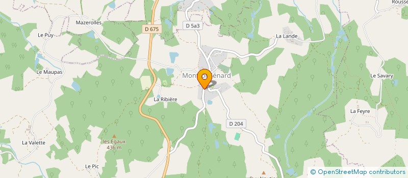 localisation de l'entreprise SCI LA BELLE FAMILLE à MONTROL-SENARD