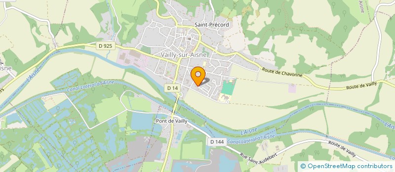 localisation de l'entreprise SCI LA BELLE FAMILLE  VAILLY-SUR-AISNE