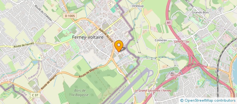 localisation de l'entreprise SCI LA BELLE GARDIENNE à FERNEY-VOLTAIRE