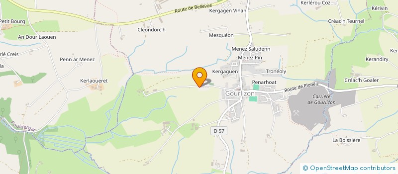 localisation de l'entreprise SCI LA BELLE ILOISE  GOURLIZON