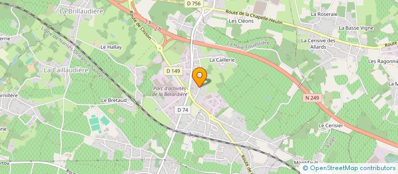 localisation de l'entreprise SCI LA BELLE IMMO  HAIE-FOUASSIERE (LA)