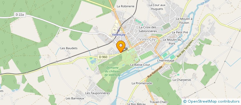 localisation de l'entreprise SCI LA BELLE JARDINIERE à VALENCAY