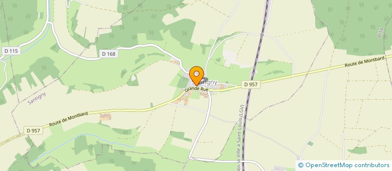 localisation de l'entreprise SCI LA BELLE LAITIERE  SANTIGNY