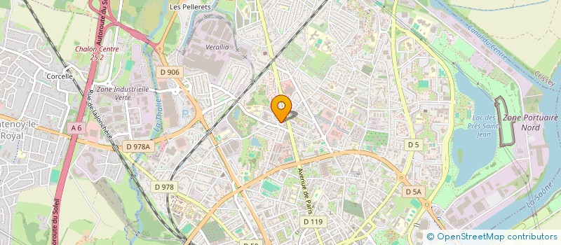 localisation de l'entreprise SCI LA BELLE OYES à CHALON-SUR-SAONE
