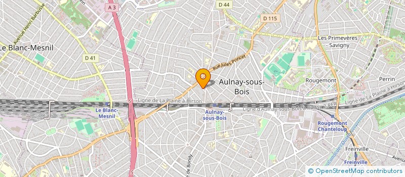 localisation de l'entreprise SCI LA BELLE PROVINCE à AULNAY-SOUS-BOIS