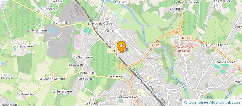 localisation de l'entreprise SCI LA BELLE VERTE  GORGES